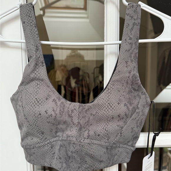Varley Other - 53. Varley Charcoal Snake Print Bra